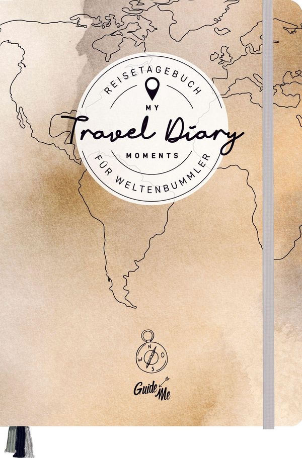 GuideMe Reisetagebuch Travel Diary "Weltkarte" (Buch)