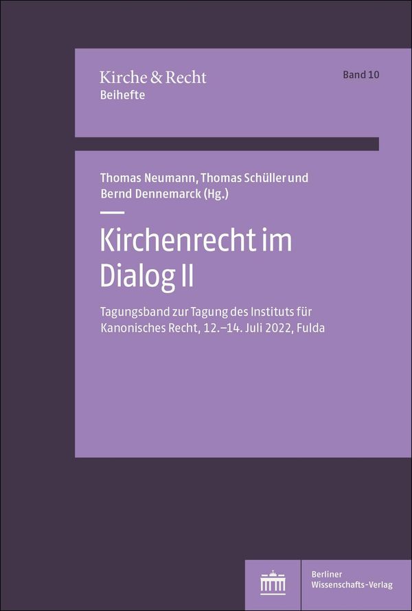 Kirchenrecht im Dialog II (Buch)