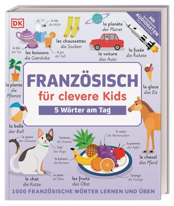 Französisch für clevere Kids - 5 Wörter am Tag (Buch)