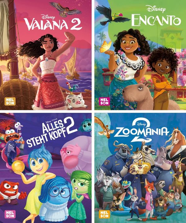 Nelson Mini-Bücher: Disney Mini-Bücher zum Film 1-4