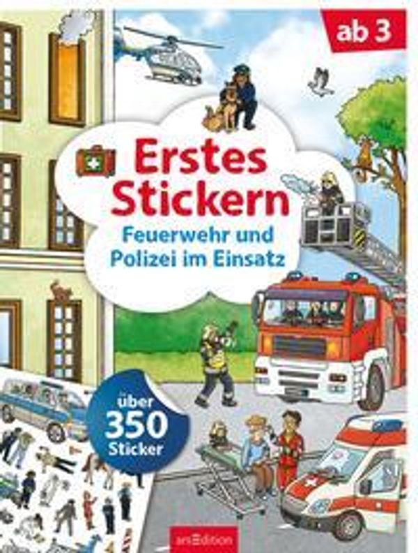Erstes Stickern Feuerwehr und Polizei im Einsatz (Buch)