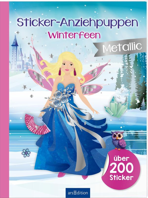Sticker-Anziehpuppen Metallic - Winterfeen (Buch)