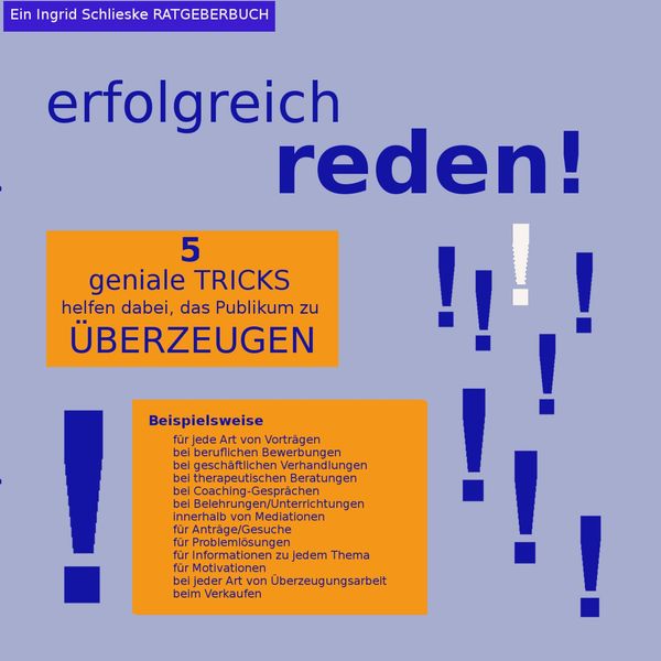 erfolgreich reden! - Ingrid Schlieske (Buch)