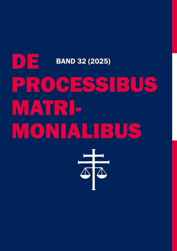 De Processibus Matrimonialibus Band 32 (2025) (Buch)