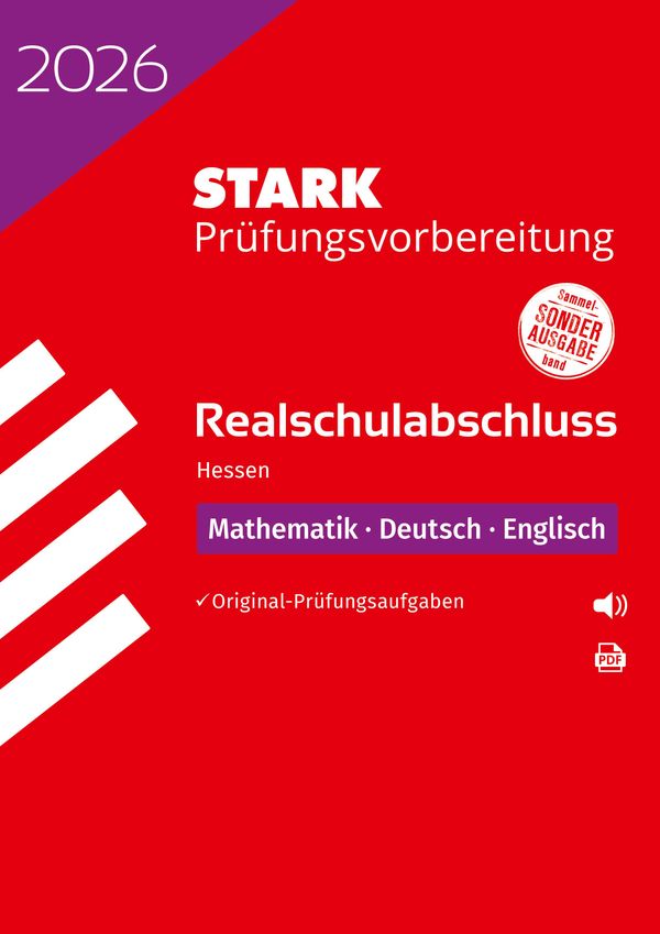 STARK Mathematik, Deutsch, Englisch - Realschulabschluss 2026 Hesse...