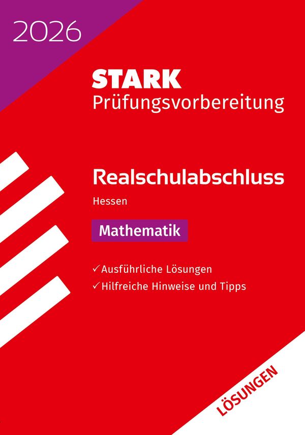 STARK Lösungen zu Mathematik - Realschulabschluss 2026 Hessen - Prü...
