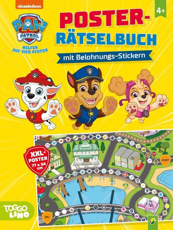 PAW Patrol Poster-Rätselbuch mit Belohnungs-Stickern (Buch)