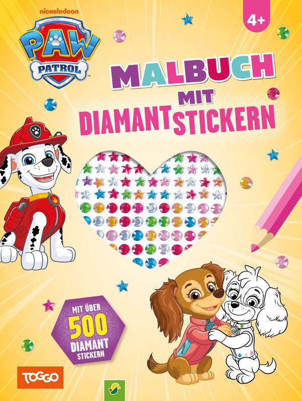 PAW Patrol Malbuch mit Diamantstickern - Schwager & Steinlein Verlag