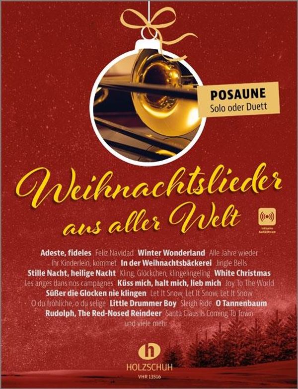 Uwe Sieblitz: Weihnachtslieder aus aller Welt - Posaune (Buch)