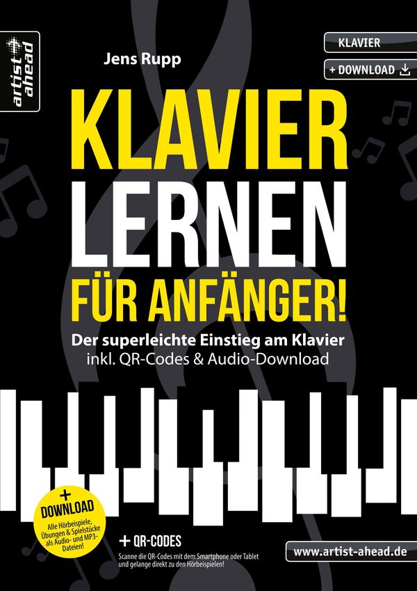 Klavier lernen für Anfänger! - Jens Rupp (Buch)
