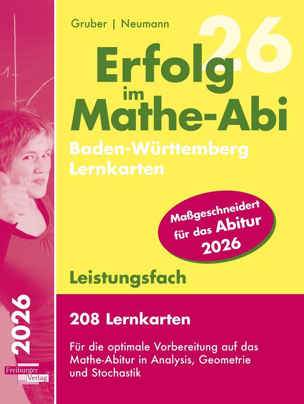 Erfolg im Mathe-Abi 2026, 208 Lernkarten Leistungsfach Allgemeinbil...