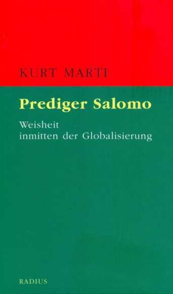 Prediger Salomo - Kurt Marti (Buch)