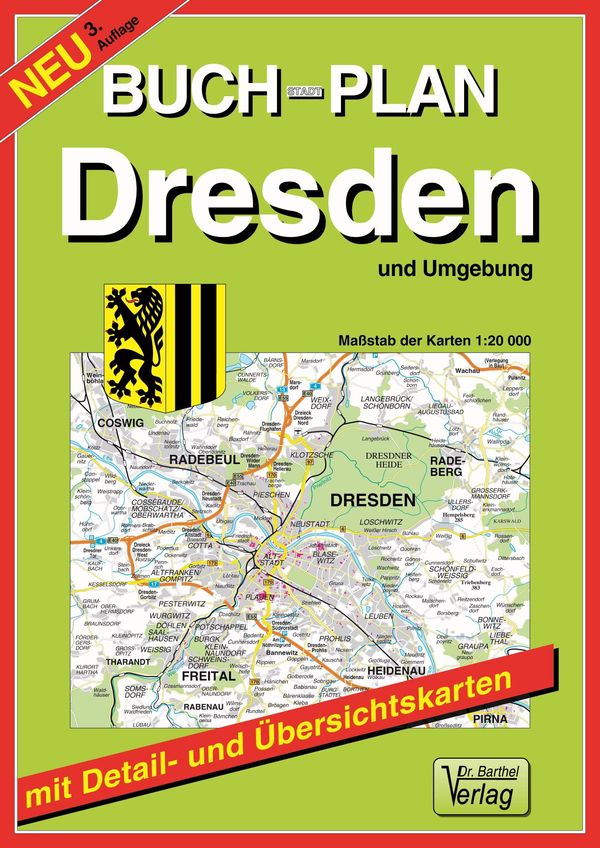 Buchstadtplan Dresden und Umgebung 1 : 20 000 (Buch)