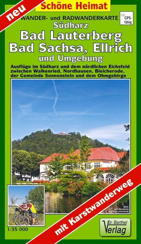 Wander- und Radwanderkarte Südharz, Bad Lauterberg, Bad Sachsa, El...