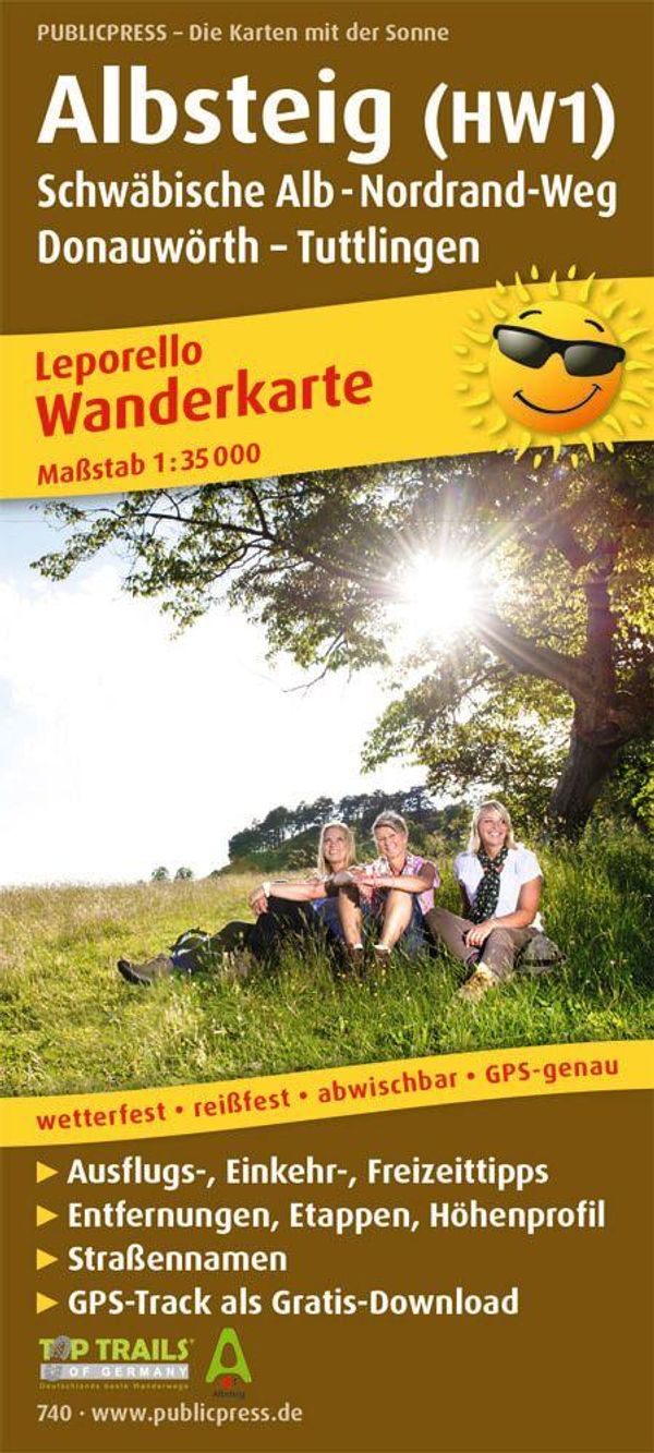 Wanderkarte Albsteig (HW1), Schwäbische Alb-Nordrandweg, (Diverse)
