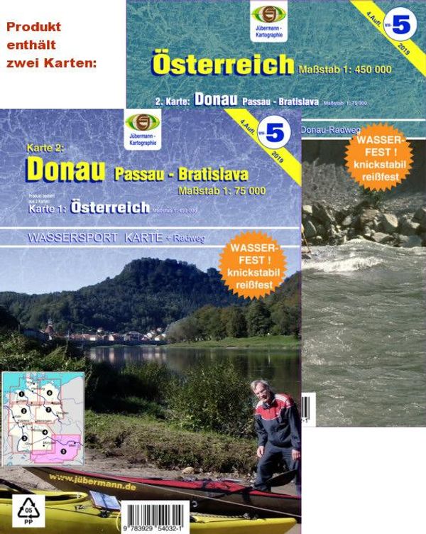 Wassersport-Wanderkarte Österreich - Erhard Jübermann (Buch)