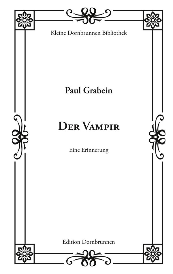 Der Vampir - Paul Grabein (Buch)