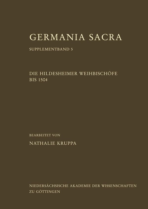 Die Hildesheimer Weihbischöfe bis 1504 - Nathalie Kruppa (Buch)