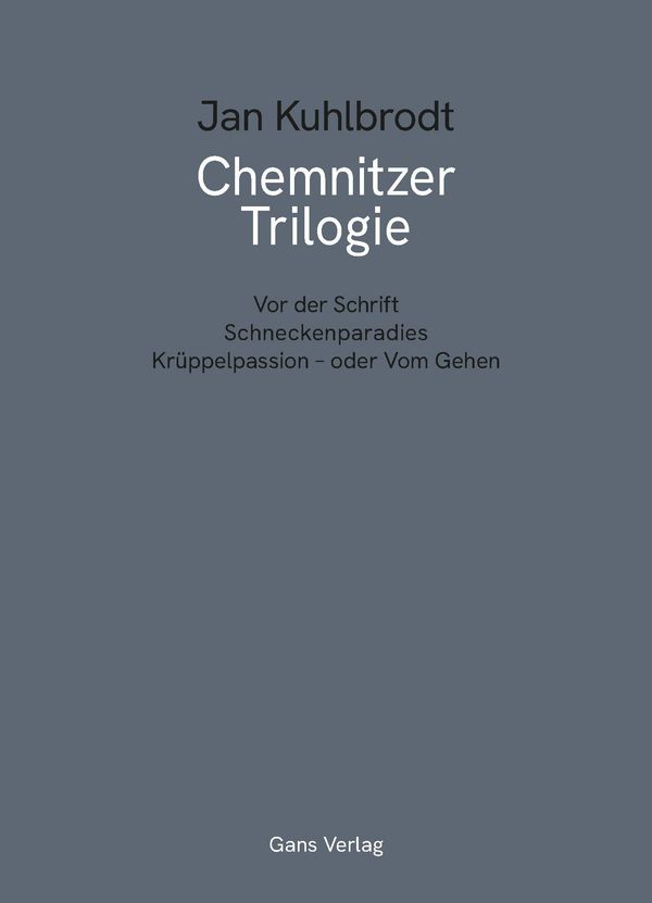 Chemnitzer Trilogie - Jan Kuhlbrodt (Buch)
