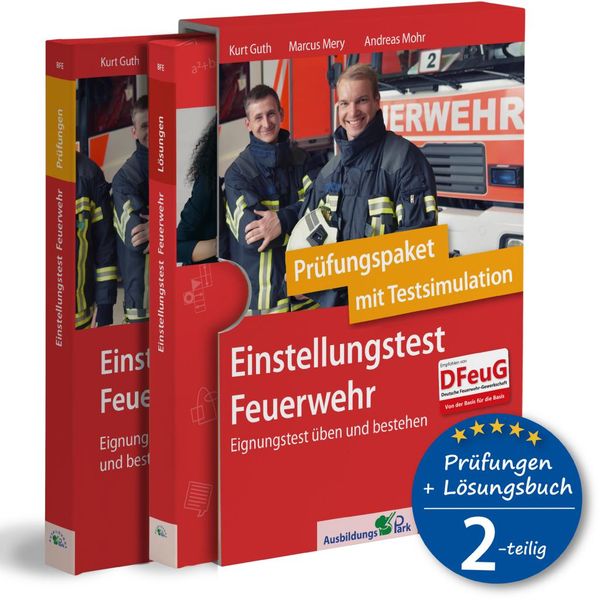 Einstellungstest Feuerwehr: Prüfungspaket mit Testsimulation (Buch)
