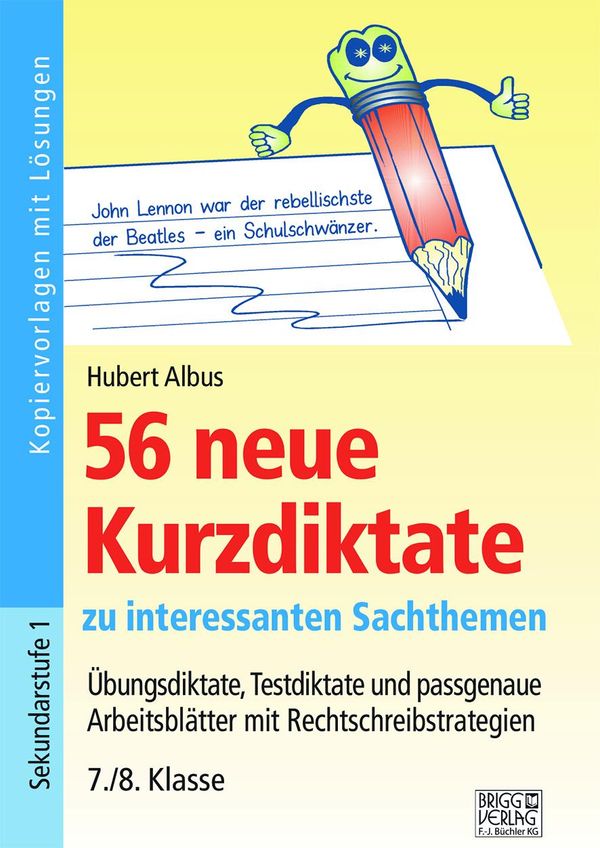 56 neue Kurzdiktate 7./8. Klasse - Hubert Albus (Buch)