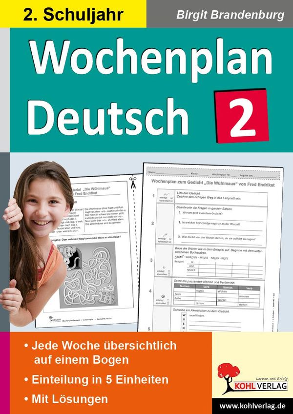 Wochenplan Deutsch 2. Schuljahr (Buch)