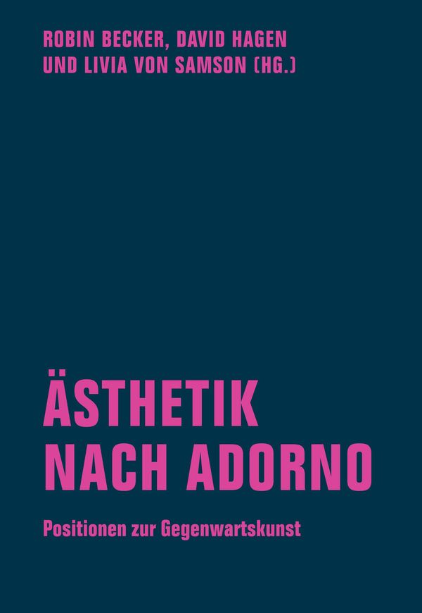 Ästhetik nach Adorno (Buch)