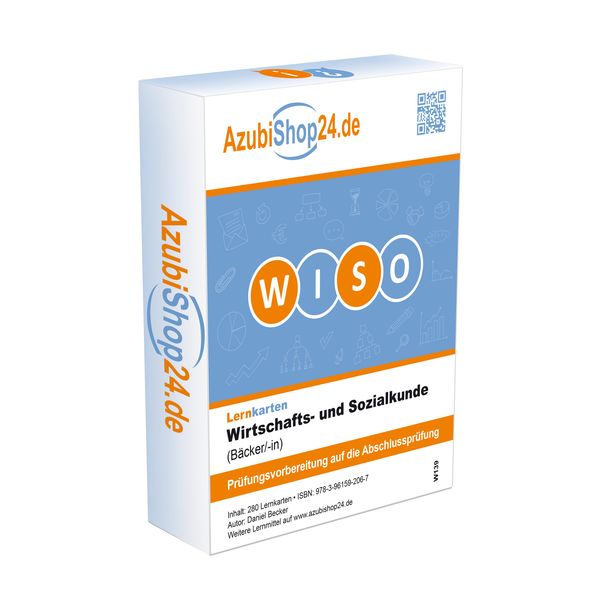 Lernkarten Wirtschafts- und Sozialkunde Bäcker/-in Prüfungsvorberei...