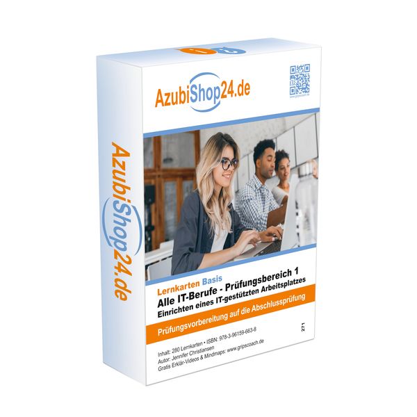 AzubiShop24.de Lernkarten Alle IT-Berufe - Prüfungsbereich 1 - Einr...