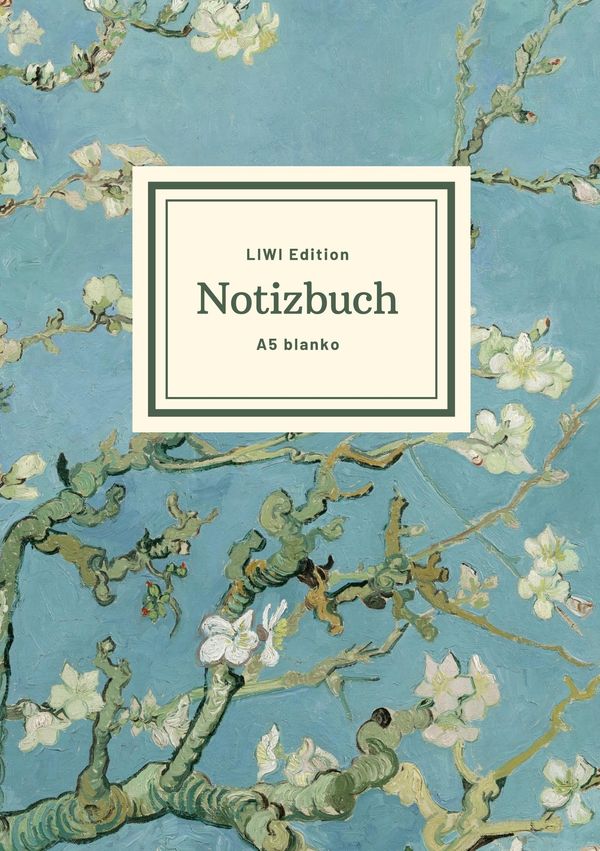 Notizbuch schön gestaltet mit Leseband - A5 Hardcover blanko - 100 ...