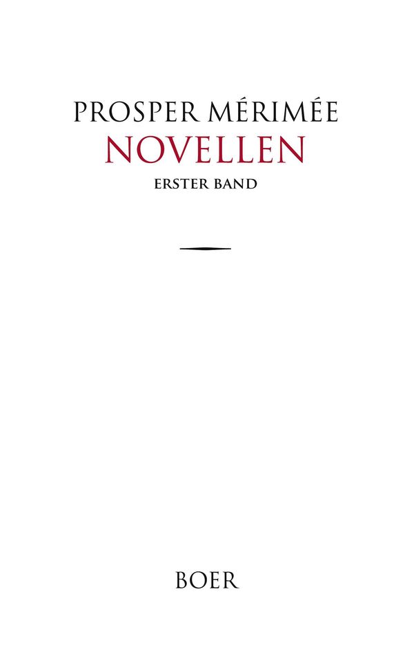 Novellen, Erster Band - Prosper Mérimée (Buch)