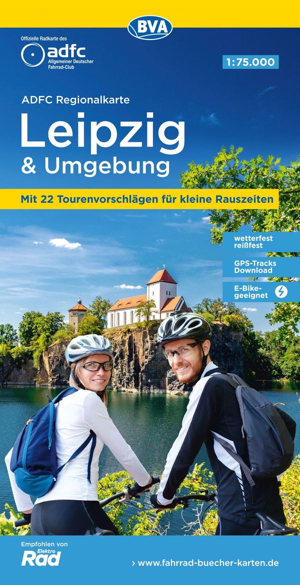 BVA ADFC Regionalkarte Leipzig und Umgebung 1:75.000