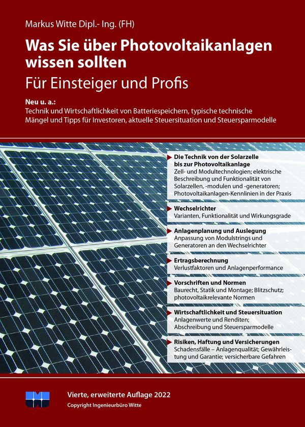 Was Sie über Photovoltaikanlagen wissen sollten - Markus Witte (Buch)