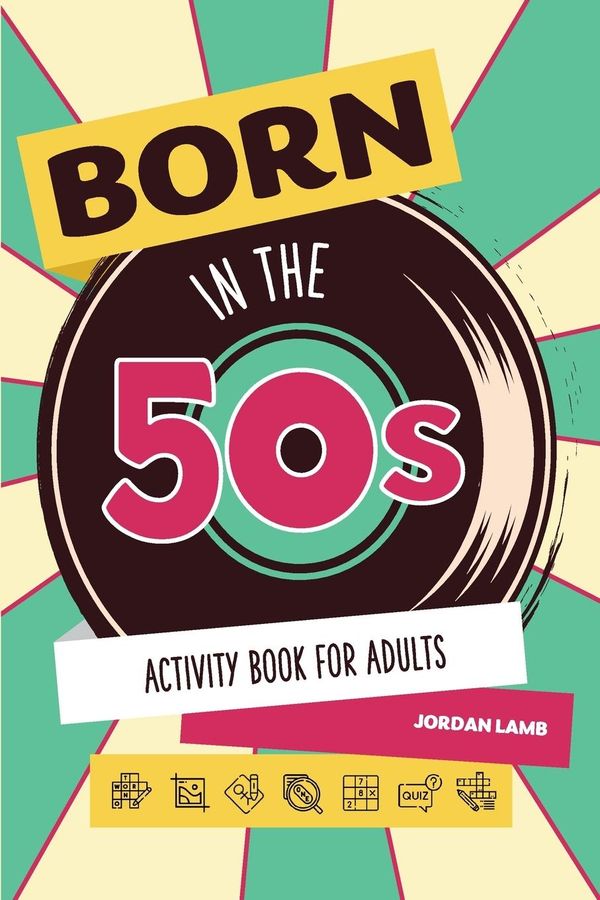 Born in the 50s Activity Book for Adults - Jordan Lamb (Buch)