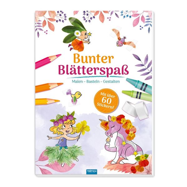 Trötsch Malbuch Bastelbuch Bunter Blätterspaß Feen Malen Basteln Ge...