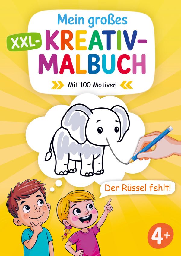 Mein großes XXL-Kreativmalbuch für Kinder ab 4 Jahren (Buch)