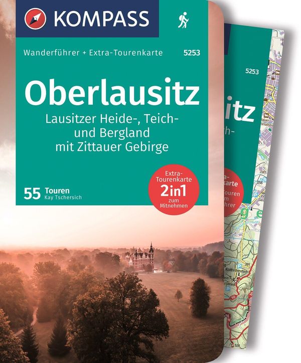 KOMPASS Wanderführer Oberlausitz, Lausitzer Heide-, Teich- und Berg...
