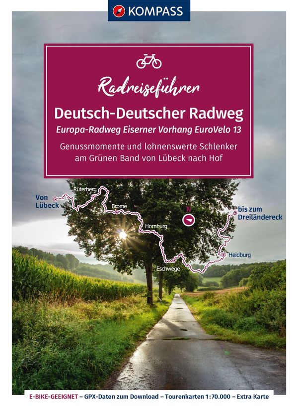 KOMPASS Radreiseführer Europa-Radweg Eiserner Vorhang / Deutsch-Deu...