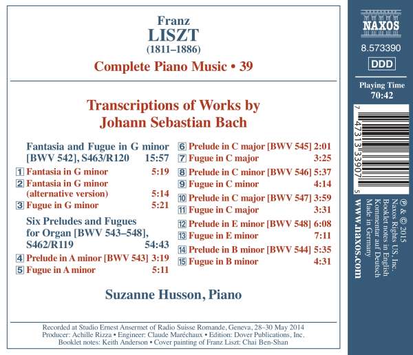 Bach: transcriptions diverses - Page 2 0747313339075