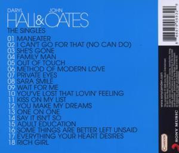 Hall and oates the singles zip