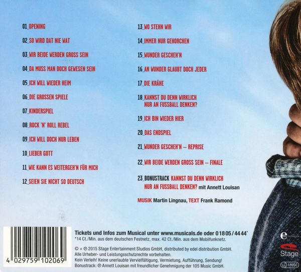 Das Wunder Von Bern Musical Cd