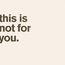 Klavierwerke - "This is not for you"